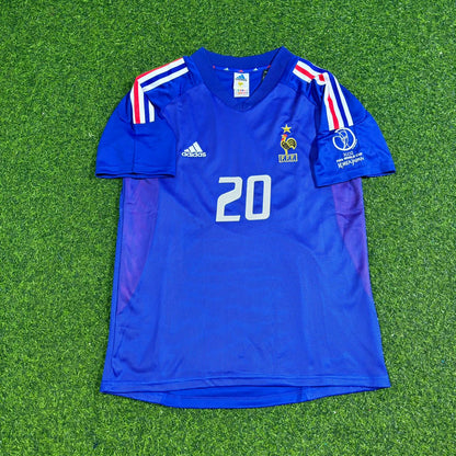 France World Cup 2002 David Trezeguet Retro Football Jersey