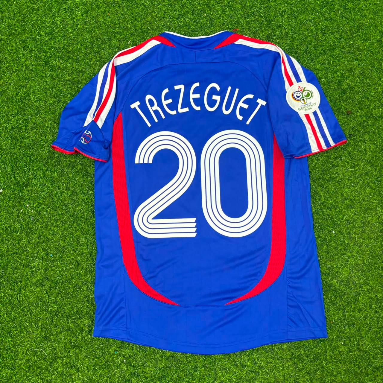 France World Cup 2006 David Trezeguet Blue Retro Football Jersey