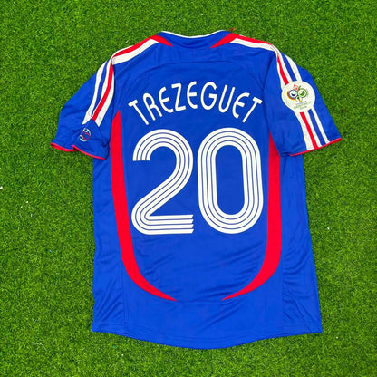 France World Cup 2006 David Trezeguet Blue Retro Football Jersey