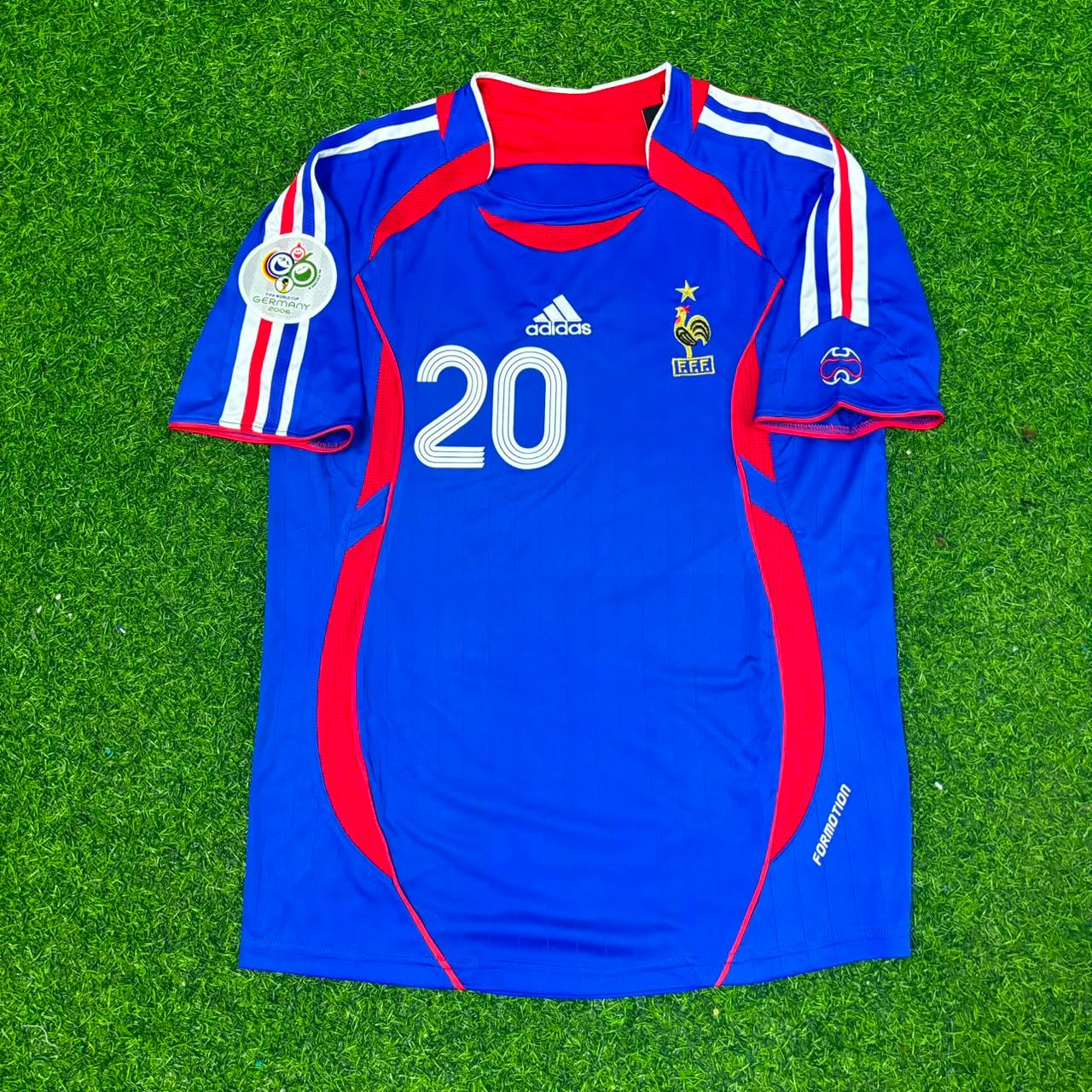 France World Cup 2006 David Trezeguet Blue Retro Football Jersey