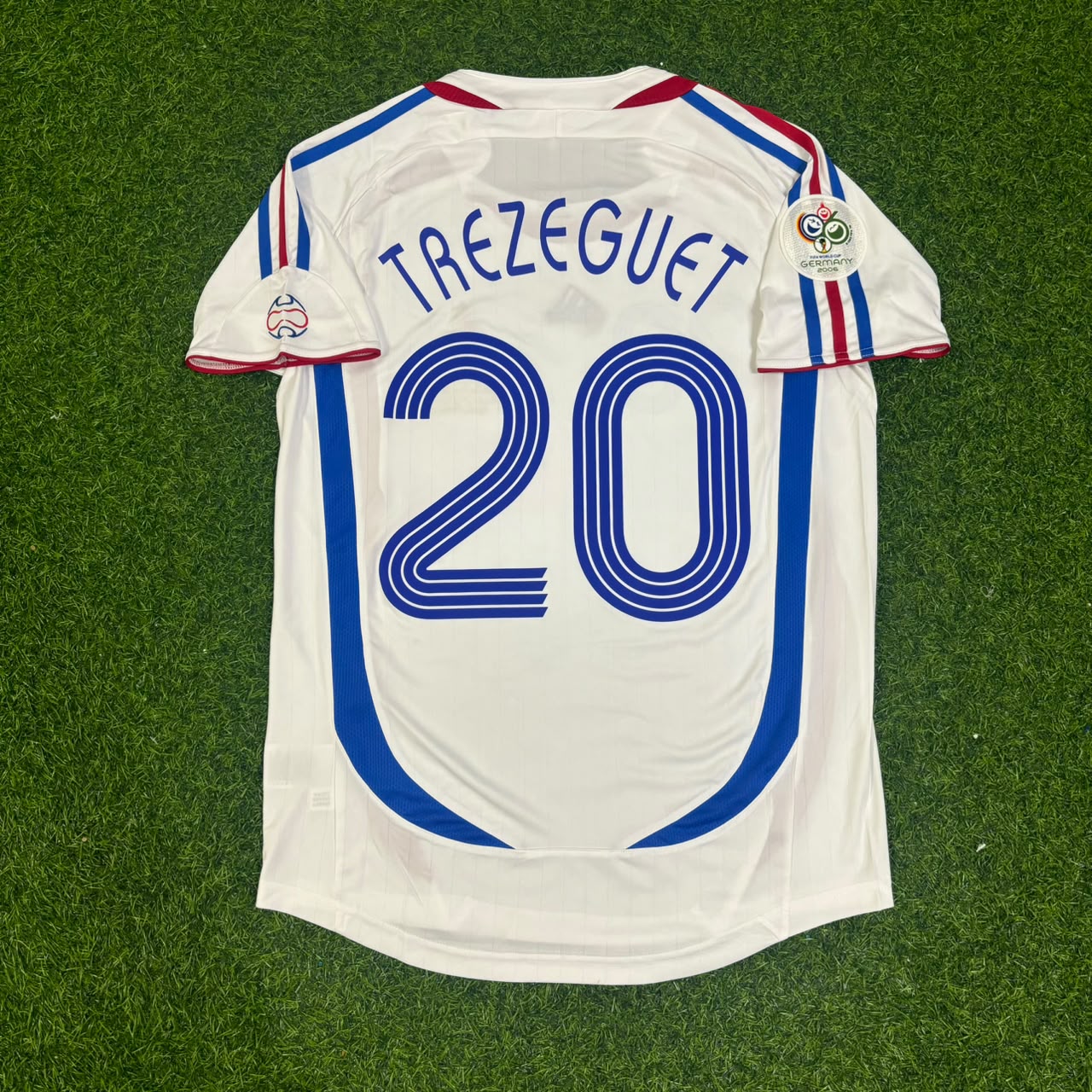 France World Cup 2006 David Trezeguet Final White Retro Kit