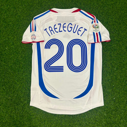 France World Cup 2006 David Trezeguet Final White Retro Kit