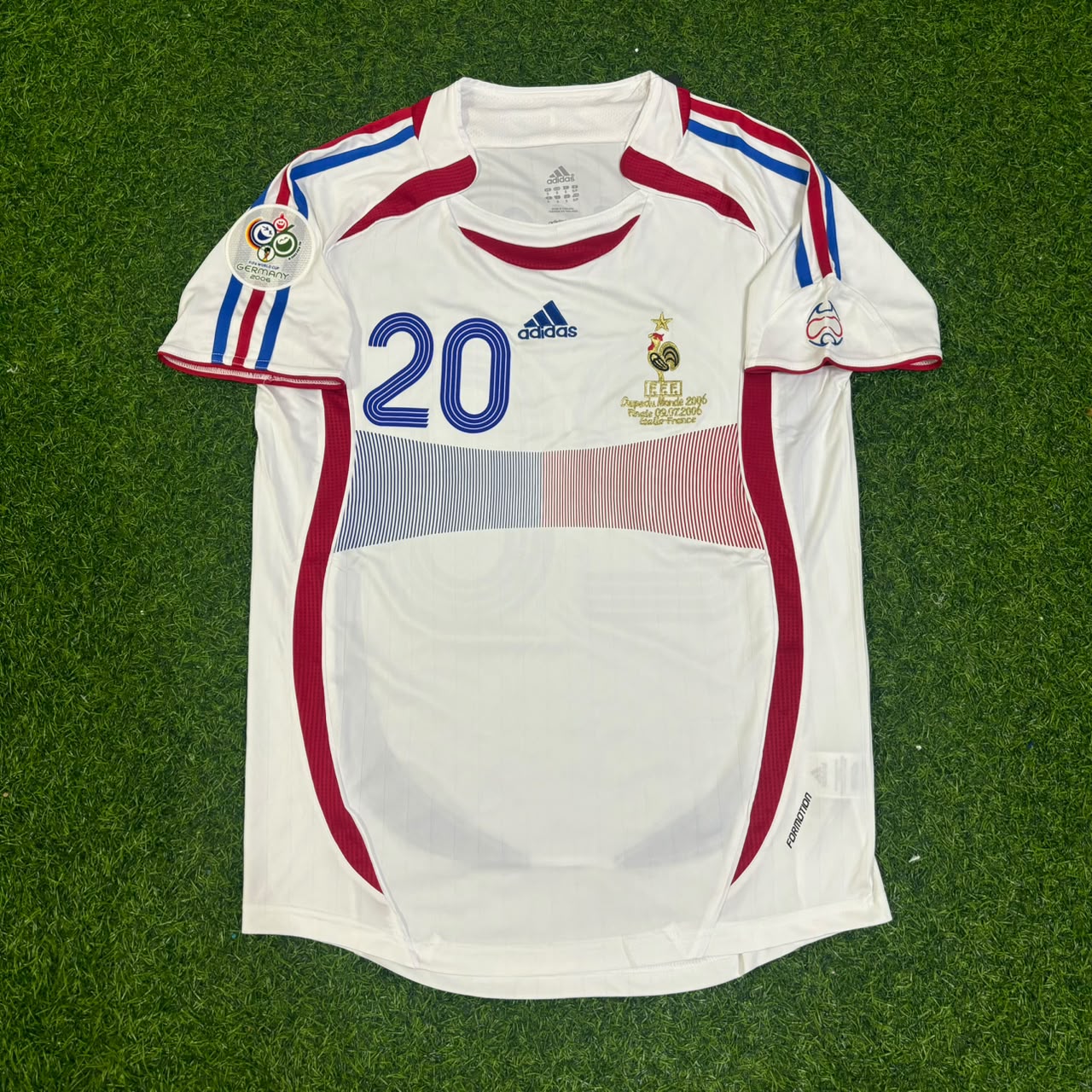 France World Cup 2006 David Trezeguet Final White Retro Kit