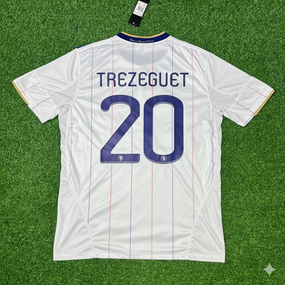 France EURO 2004 David Trezeguet Retro Football Jersey Kit