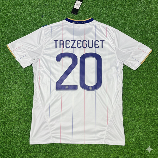 France EURO 2004 David Trezeguet Retro Football Jersey Kit