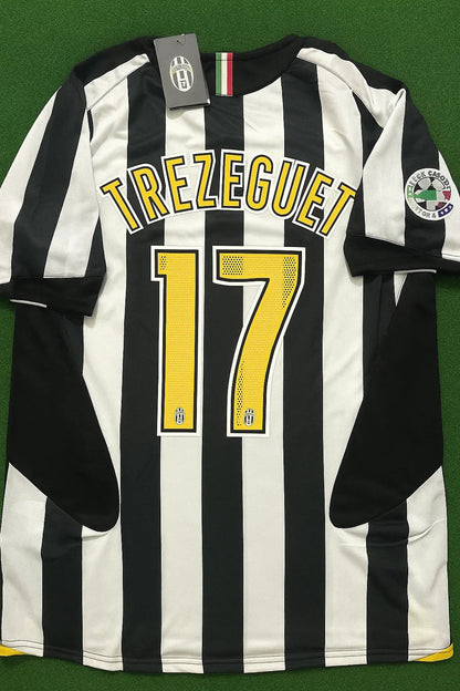 David Trezeguet Juventus 2005 - 2006 Retro Football Jersey Kit
