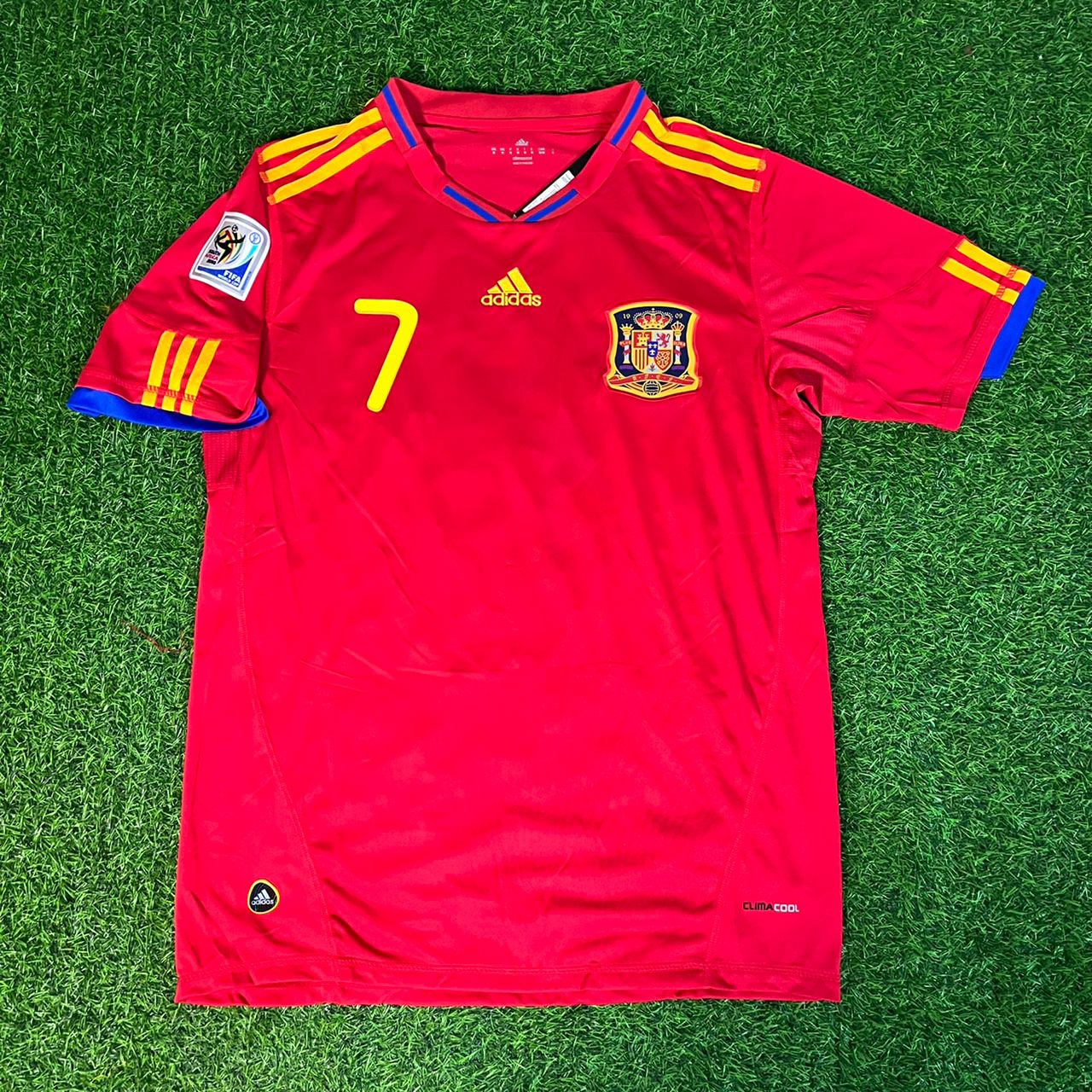 David Villa 7 - Spain 2010 World Cup Retro Football Jersey Kit