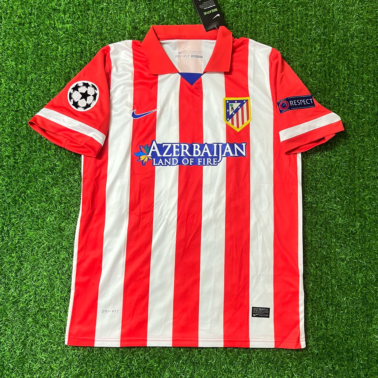 David Villa 9 Atlético Madrid Home 2013/14 Football Jersey Red and White Retro Kit Football Jersey