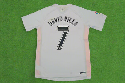 David Villa Valencia 2006 2007 Retro Football Jersey Kit