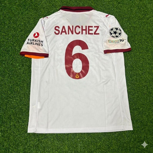 Davinson Sanchez #6 Galatasaray 2025-2026 Away Champions League Football Jersey