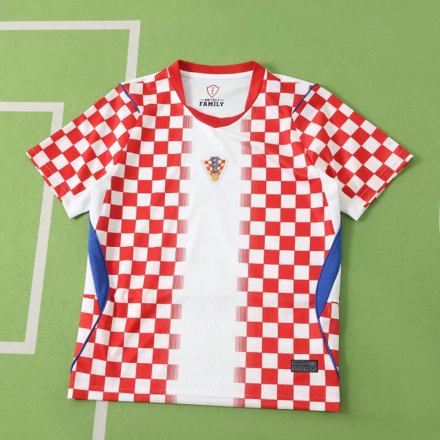 Croatia 2026 World Cup Kids Football White Jersey Kit Trikot Maillot