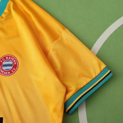 Bayern München 93/95 Season Yellow Away Retro Football Jersey