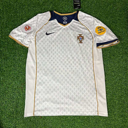 Deco #20 Portugal EURO 2004 Retro Soccer Football Jersey Kit