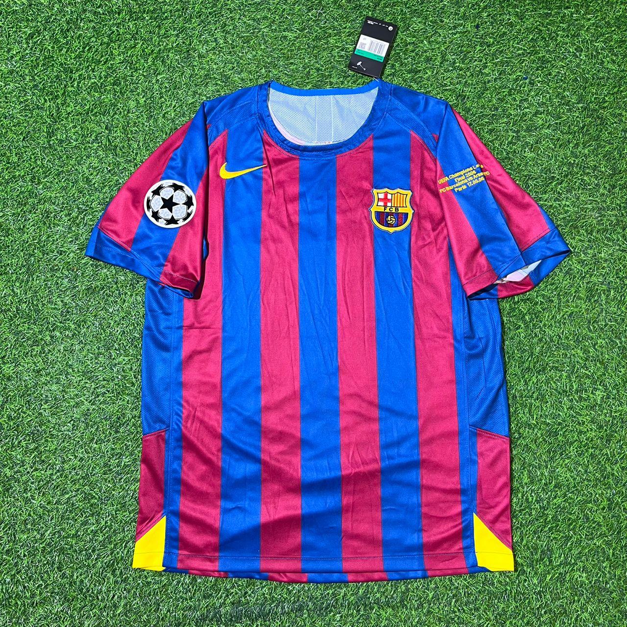 Deco Barcelona 2006 Final Retro Short Sleeve Football Jersey Kit