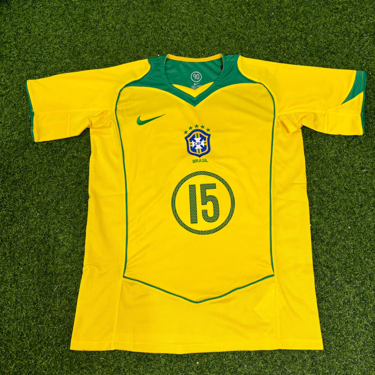 Dedê 15 Brazil 2004 2006 Retro Football Jersey Kit