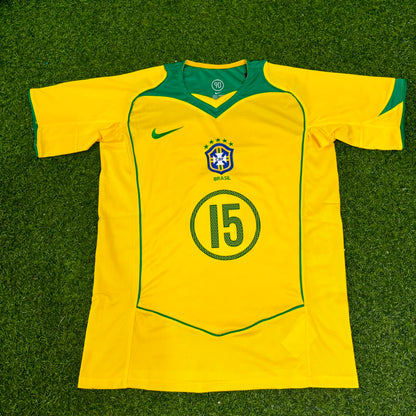 Dedê 15 Brazil 2004 2006 Retro Football Jersey Kit