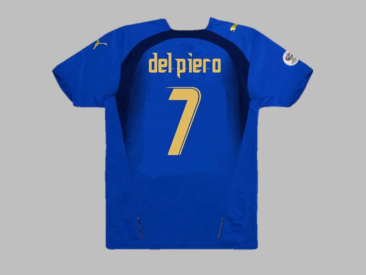 Piero Alessandro del 7 - Italy 2006 World Cup Final Retro Jersey Maillot Trikot Maglia Soccer Kit