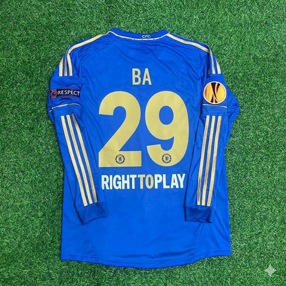 Demba Ba 29-Chelsea 2013 Europe League Final Amsterdam Blue Retro Football Jersey