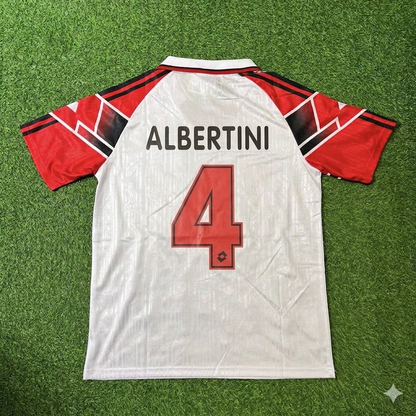 Demetrio Albertini #4 AC Milan 1997 Away Retro Football Jersey Kit