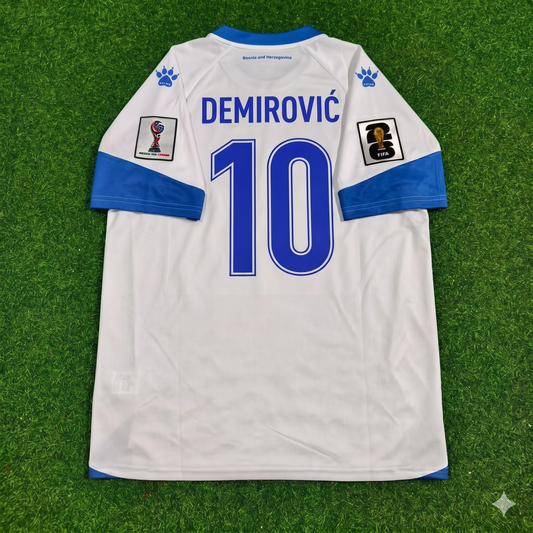 Bosnien und Herzegowina Weltmeisterschaft 2026 Ermedin Demirovic Auswärtstrikot Weiß