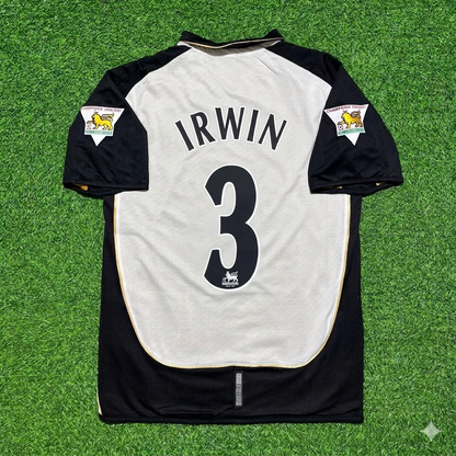 Denis Irwin #3 Manchester United 2001-2002 Reversible Retro Football Jersey