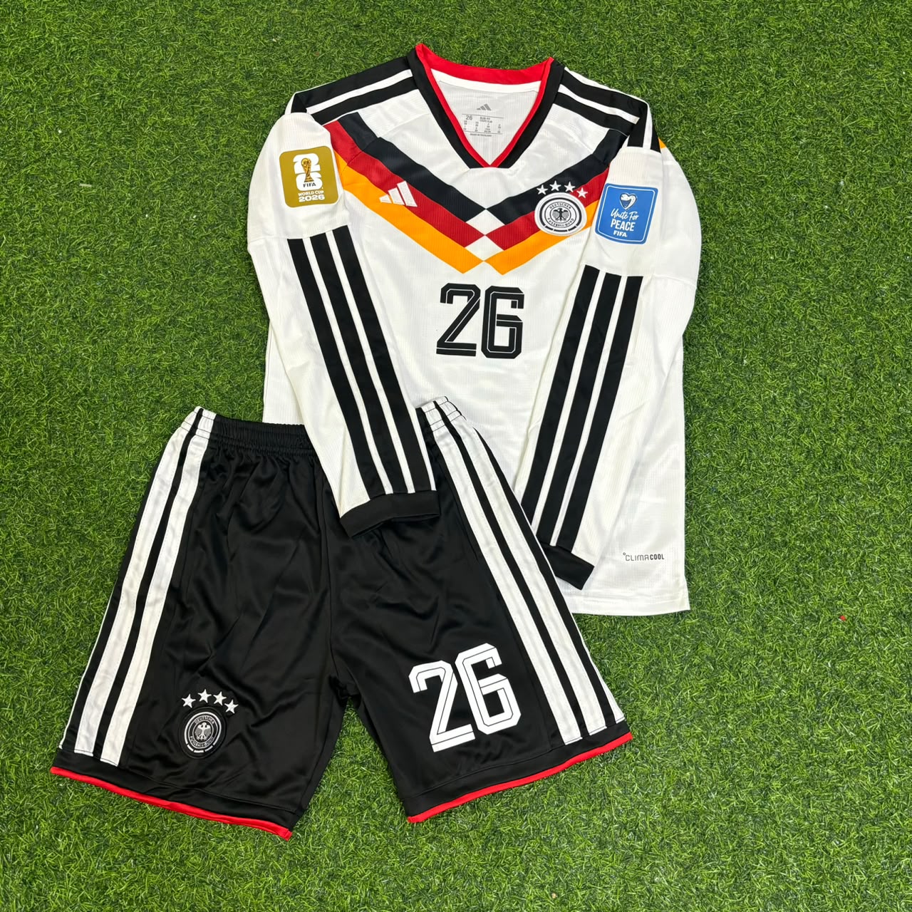 Germany World Cup 2026 Deniz Undav Kids Home Long Sleeve Football Jersey