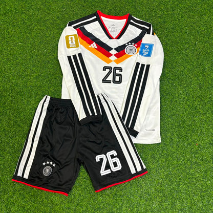 Germany World Cup 2026 Deniz Undav Kids Home Long Sleeve Football Jersey