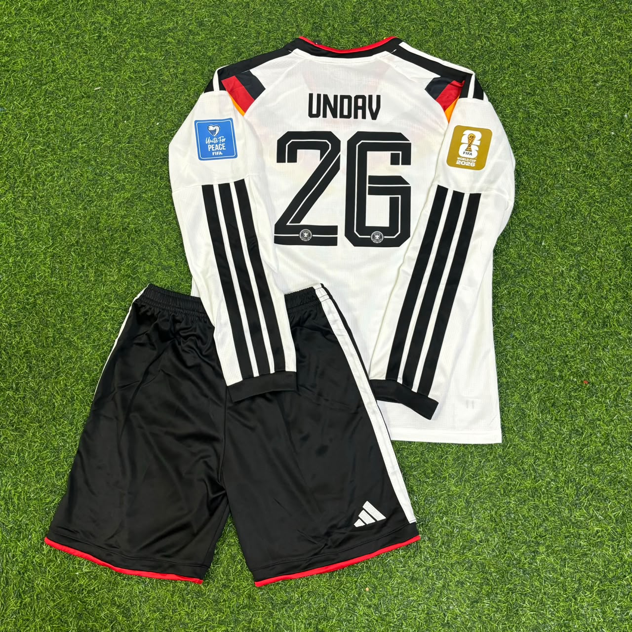 Germany World Cup 2026 Deniz Undav Kids Home Long Sleeve Football Jersey