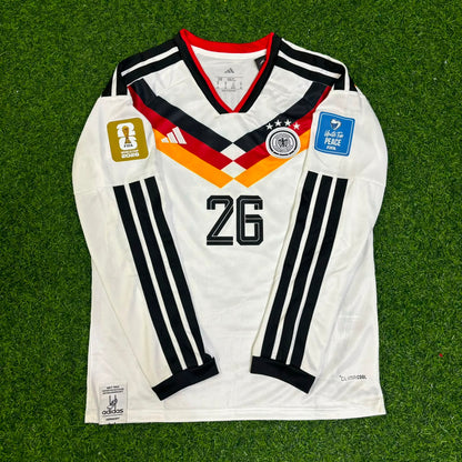 Germany World Cup 2026 Deniz Undav #26 Long Sleeve Home Football Jersey Kit