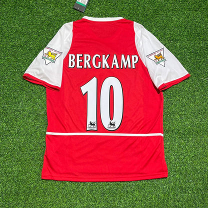 Dennis Bergkamp 10 Arsenal 2002/03 EPL Patch Home Retro Football Jersey Collection