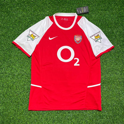 Dennis Bergkamp 10 Arsenal 2002/03 EPL Patch Home Retro Football Jersey Collection