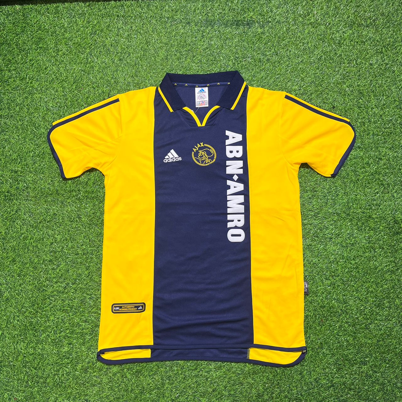 Cristian Chivu Ajax 2000/2001 Retro Yellow Football Jersey Kit
