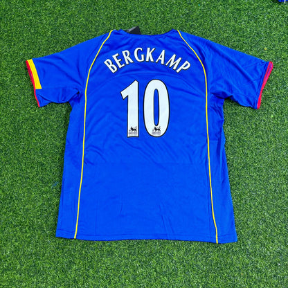 Dennis Bergkamp Arsenal 2004-2005 Blue Retro Football Jersey Kit