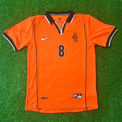 Dennis Bergkamp Netherlands - Holland 1998 World Cup Retro Version Orange Trui Football Jersey Kit