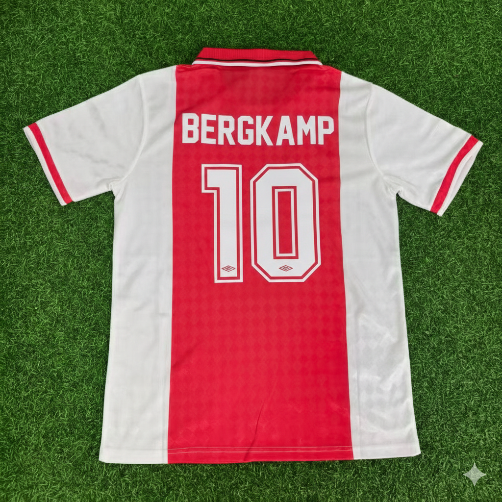 Dennis Bergkamp Ajax 1988 1990 Retro Football Jersey Kit
