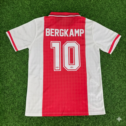 Dennis Bergkamp Ajax 1988 1990 Retro Football Jersey Kit
