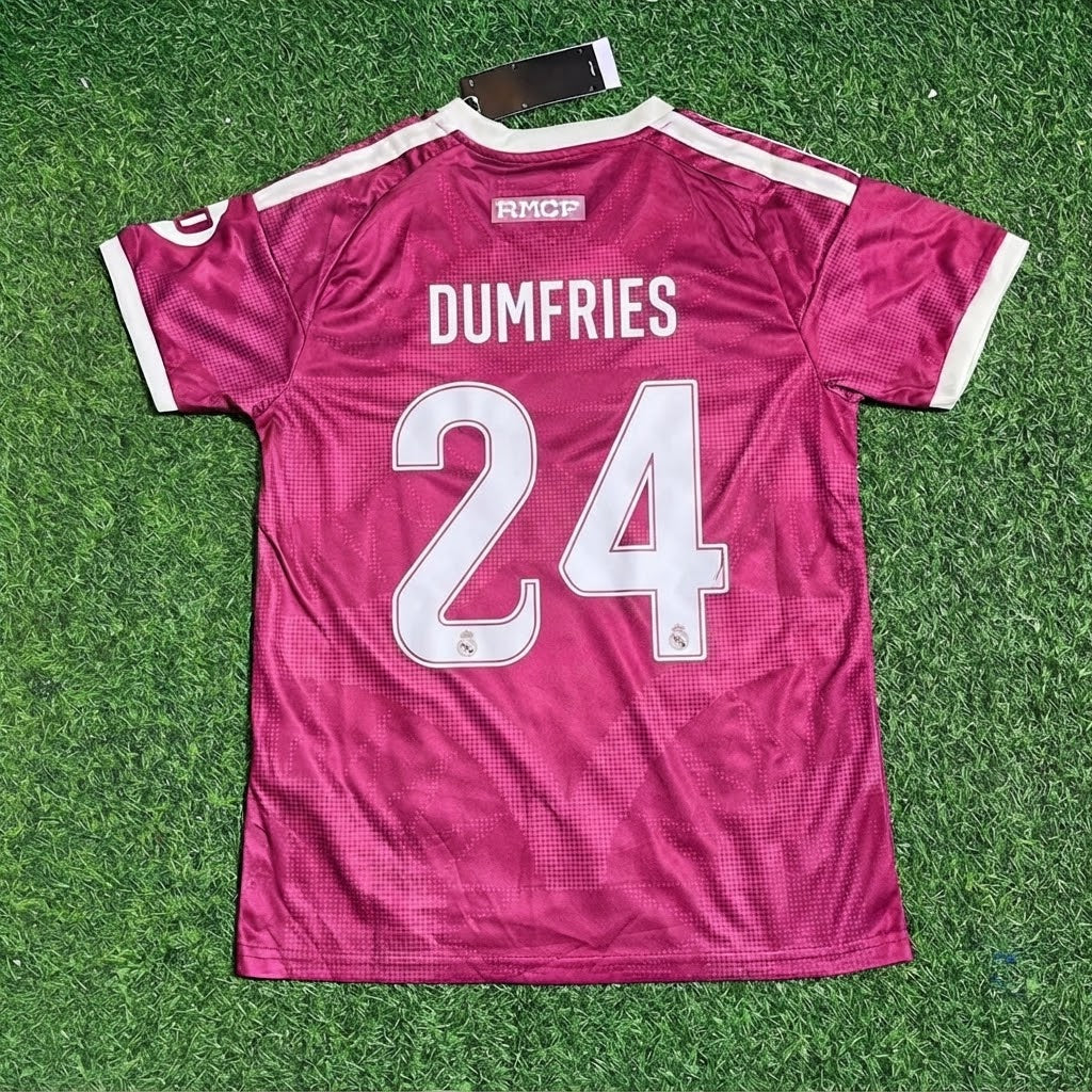Denzel Dumfries Pink Football Jersey