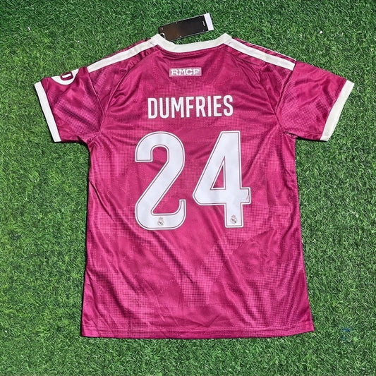 Denzel Dumfries Pink Football Jersey