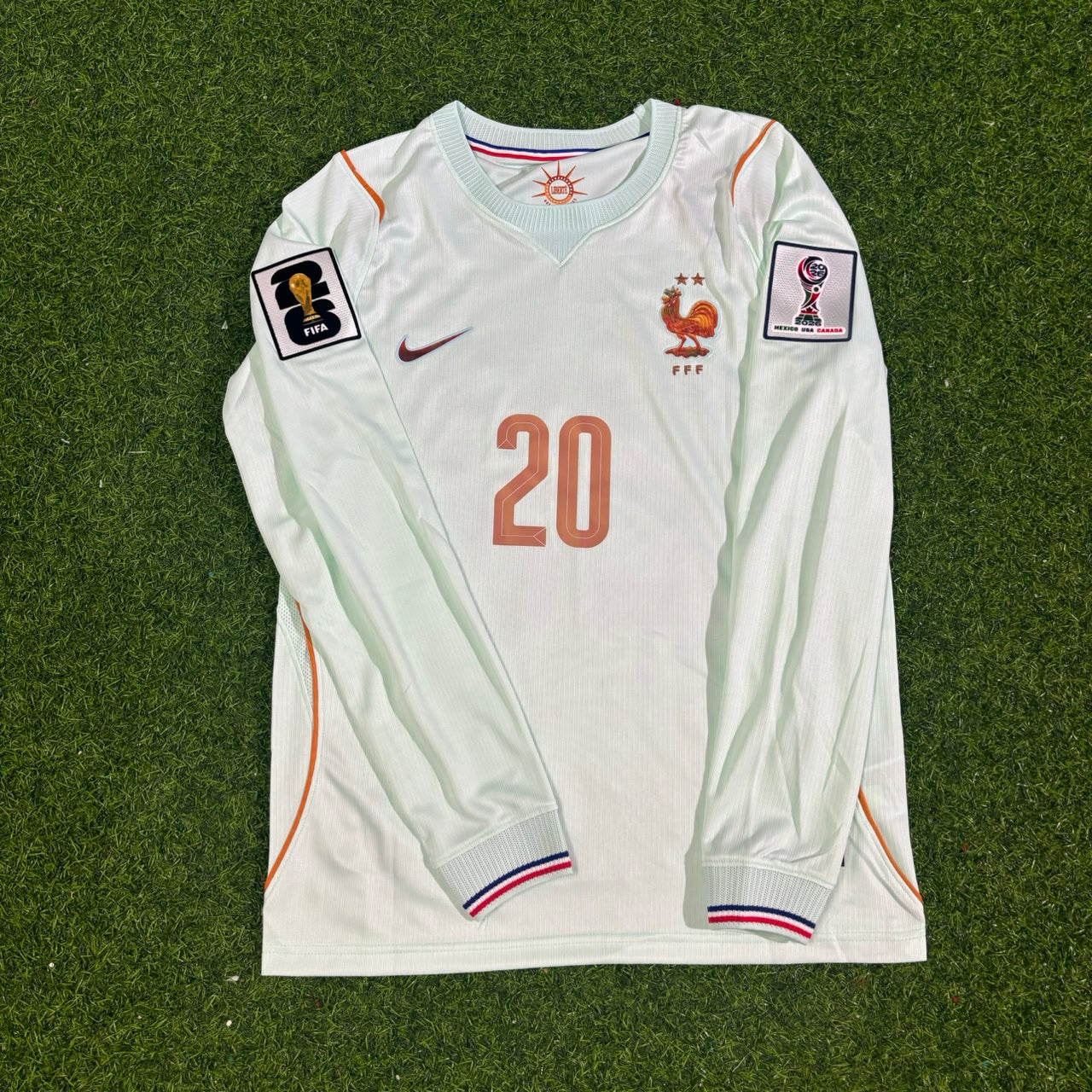 France World Cup 2026 Désiré Doué #20 Away Long Sleeve Football Jersey