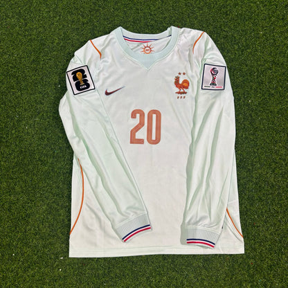 France World Cup 2026 Désiré Doué #20 Away Long Sleeve Football Jersey