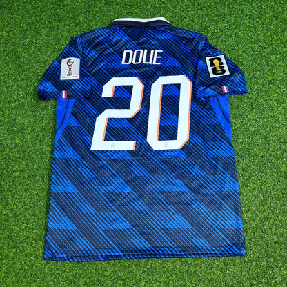France World Cup 2026 Désiré Doué 20- Home Blue Football Jersey