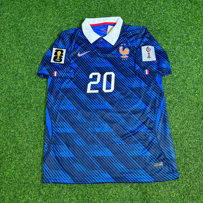 France World Cup 2026 Désiré Doué 20- Home Blue Football Jersey