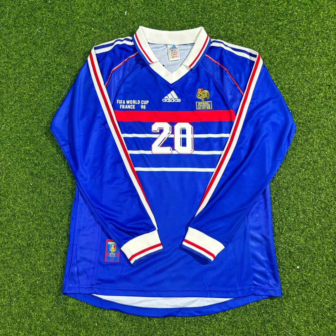 Désiré Doué France Long Sleeve Retro Football Jersey Kit