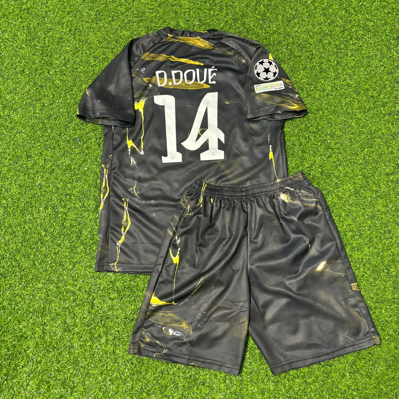 Désiré Doué Kids Set 2026 Champions League Football Jersey