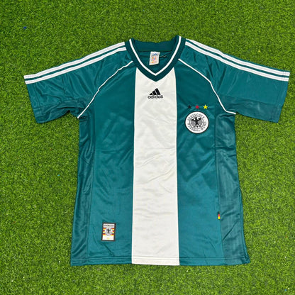 Deutschland 1998 Saison Auswärts Germany Retro Fußballtrikot Jersey