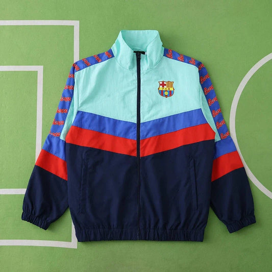 Barcelona 2025/26 Green Purple Season Windbreaker Windjacke