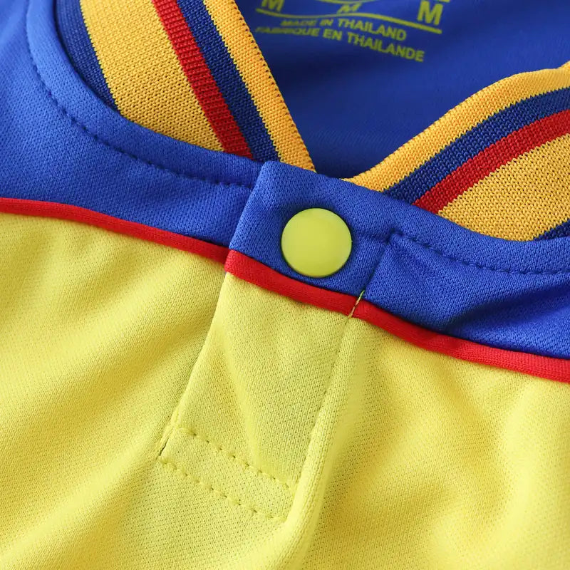 Colombia 2001 Home Field Yellow Retro Football Jersey