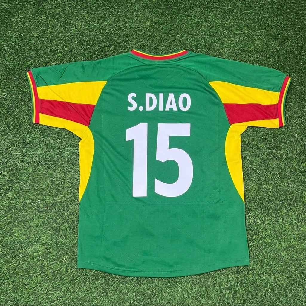 Salif Diao Senegal 2002 World Cup Retro Football Jersey