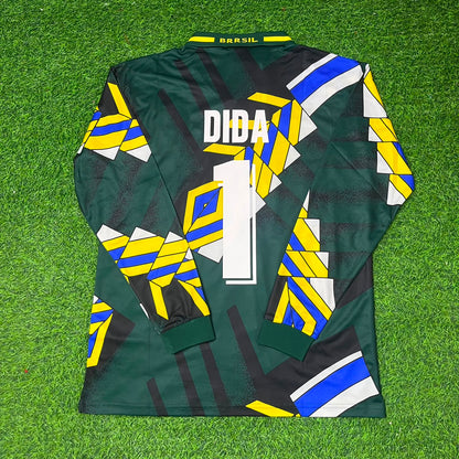Dida Brazil World Cup Long Sleeve Retro Football Jersey Kit