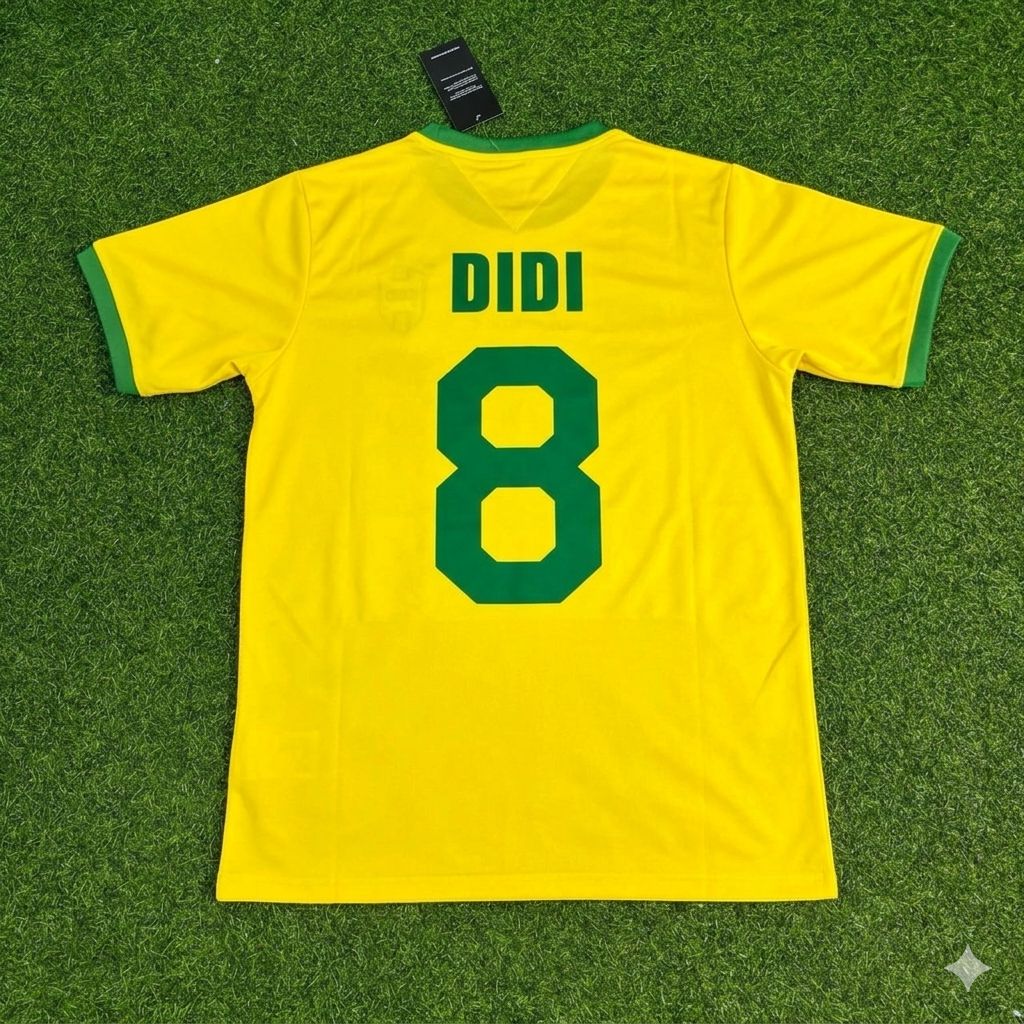 Didi Brazil Retro Home Football Jersey